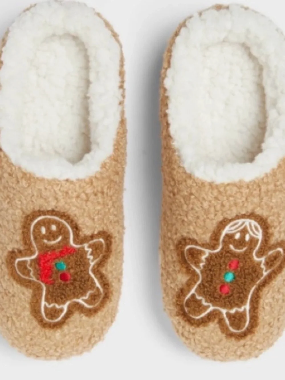 Kids' Gingerbread Scuff Slippers - Wondershop™ Camel  Size 4-5 New